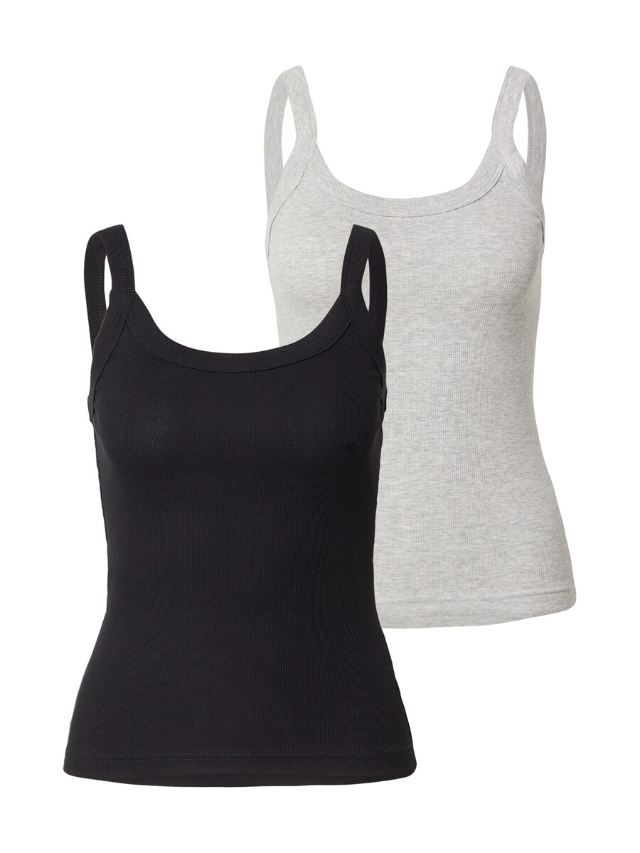 Топ Gina Tricot, цвет mottled grey/Black
Топ Gina Tricot, цвет mottled grey/Black