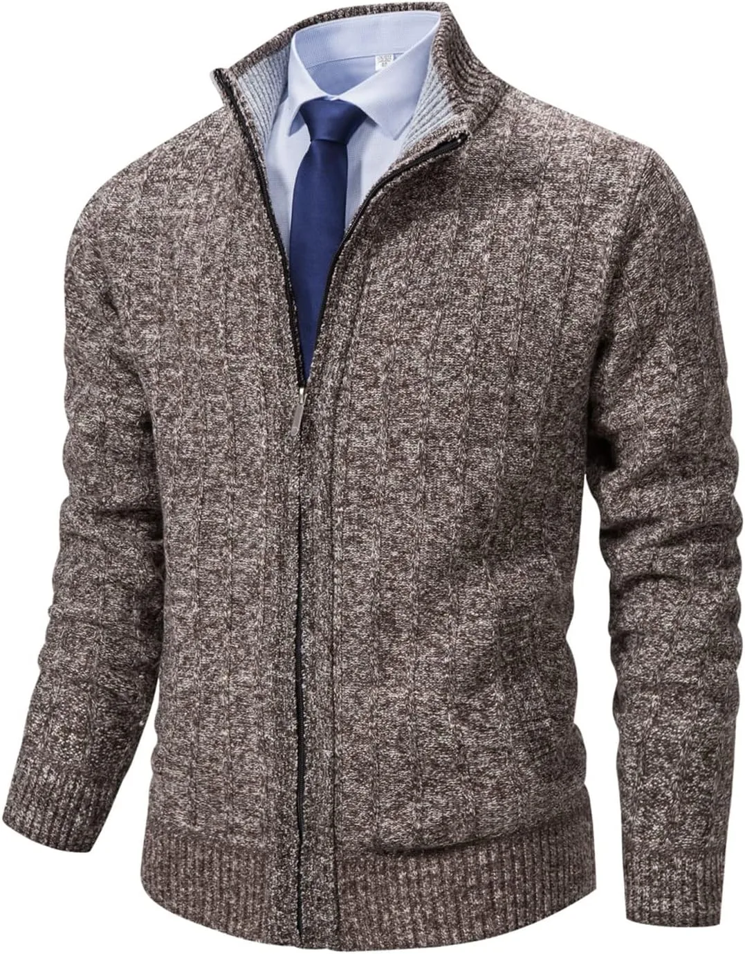 Мужской кардиган с воротником стойкой и двумя карманами Neecan
Мужской кардиган с воротником стойкой и двумя карманами Neecan