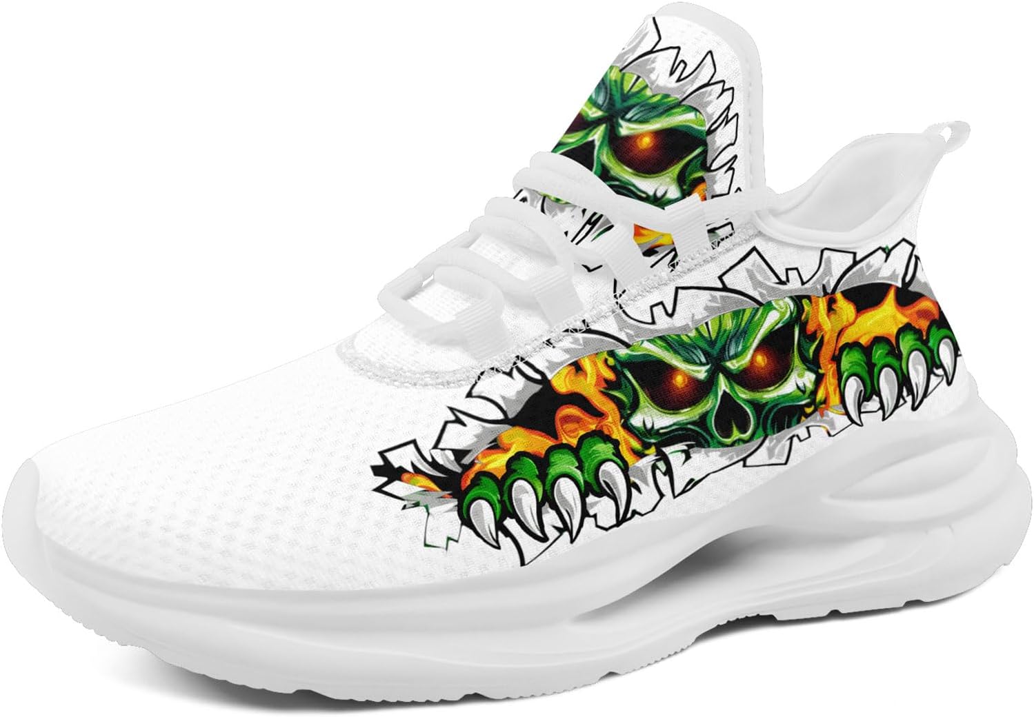 Кроссовки с черепом для мужчин и женщин, стильная элегантность, готические графические повседневные спортивные кроссовки для тенниса и тренировок Awsole, белый/зеленый/оранжевый
Кроссовки с черепом для мужчин и женщин, стильная элегантность, готические графические повседневные спортивные кроссовки для тенниса и тренировок Awsole, белый/зеленый/оранжевый