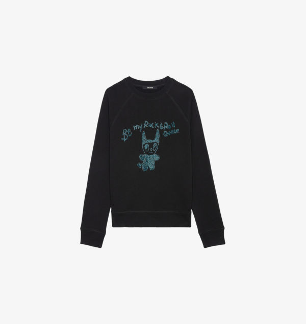 Свитшот из хлопкового джерси с круглым вырезом, украшенный стразами Zadig&Voltaire, черный
Свитшот из хлопкового джерси с круглым вырезом, украшенный стразами Zadig&Voltaire, черный