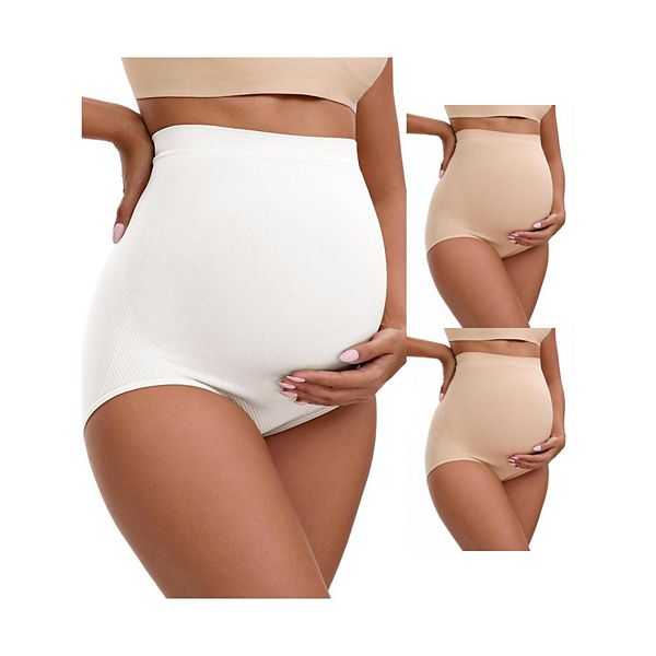 3 пары женских высоких бесшовных трусов для беременных Inspire Chic, Beige White
3 пары женских высоких бесшовных трусов для беременных Inspire Chic, Beige White