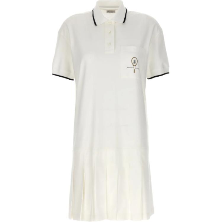 Brunello Cucinelli Женское белое платье с короткими рукавами
Brunello Cucinelli Женское белое платье с короткими рукавами