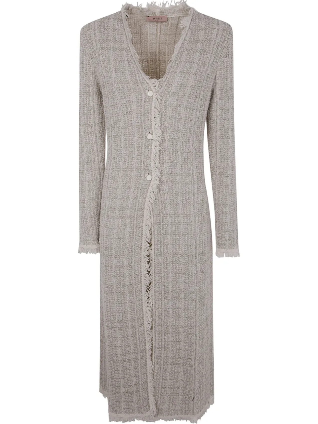 Кардиган TWINSET на пуговицах, нейтральный
Кардиган TWINSET на пуговицах, нейтральный