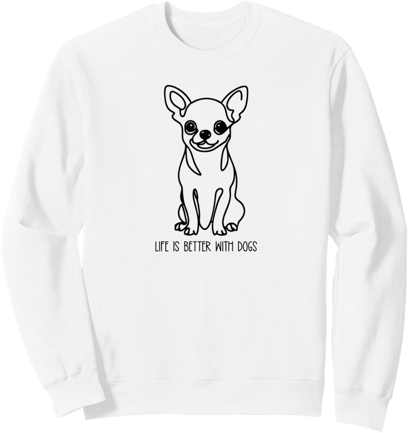 Толстовка с силуэтом чихуахуа и надписью о радости жизни с собакой Ahhzee, белый
Толстовка с силуэтом чихуахуа и надписью о радости жизни с собакой Ahhzee, белый