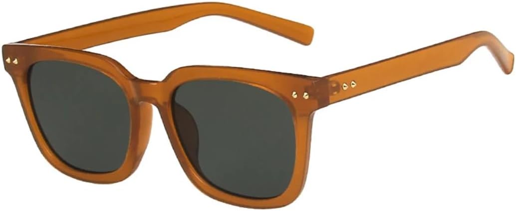 Солнцезащитные очки с защитой UV400 | Большая оправа с заклепками и цветными линзами | Для женщин и мужчин, для занятий спортом на открытом воздухе и вождения DSVIGF, Tea Green
Солнцезащитные очки с защитой UV400 | Большая оправа с заклепками и цветными линзами | Для женщин и мужчин, для занятий спортом на открытом воздухе и вождения DSVIGF, Tea Green