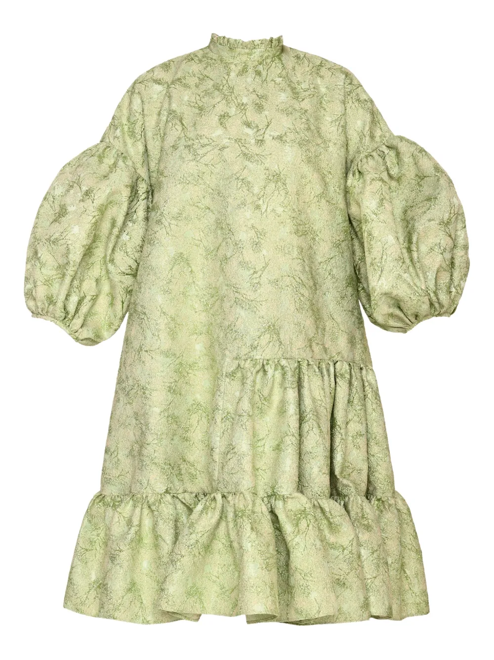 Ярусное платье с объемными рукавами ANOUKI, зеленый
Ярусное платье с объемными рукавами ANOUKI, зеленый