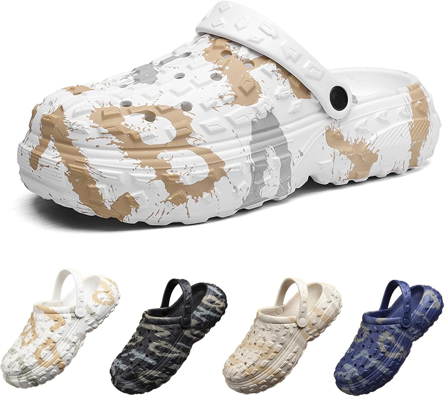 Мужские садовые сабо Sunporx с рисунком граффити, нескользящие сандалии для улицы и пляжа, белый
Мужские садовые сабо Sunporx с рисунком граффити, нескользящие сандалии для улицы и пляжа, белый