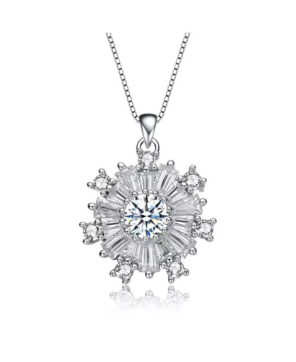 Ожерелье с подвеской в виде цветка и снежинки, покрытое белым золотом и кубическим цирконием Rachel Glauber, silver
Ожерелье с подвеской в виде цветка и снежинки, покрытое белым золотом и кубическим цирконием Rachel Glauber, silver