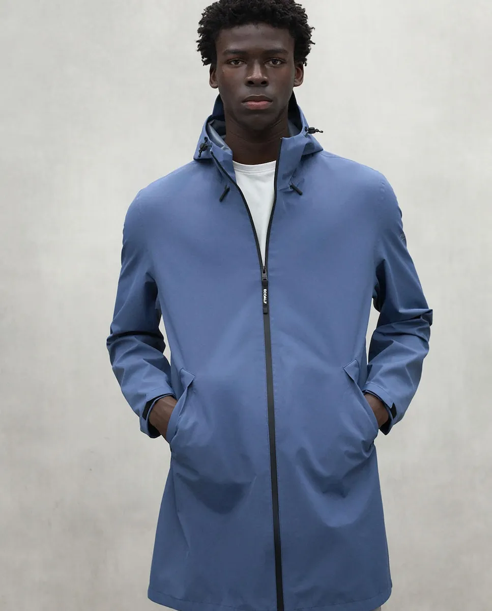 Простая мужская куртка с застежкой-молнией и капюшоном Ecoalf, синий
Простая мужская куртка с застежкой-молнией и капюшоном Ecoalf, синий