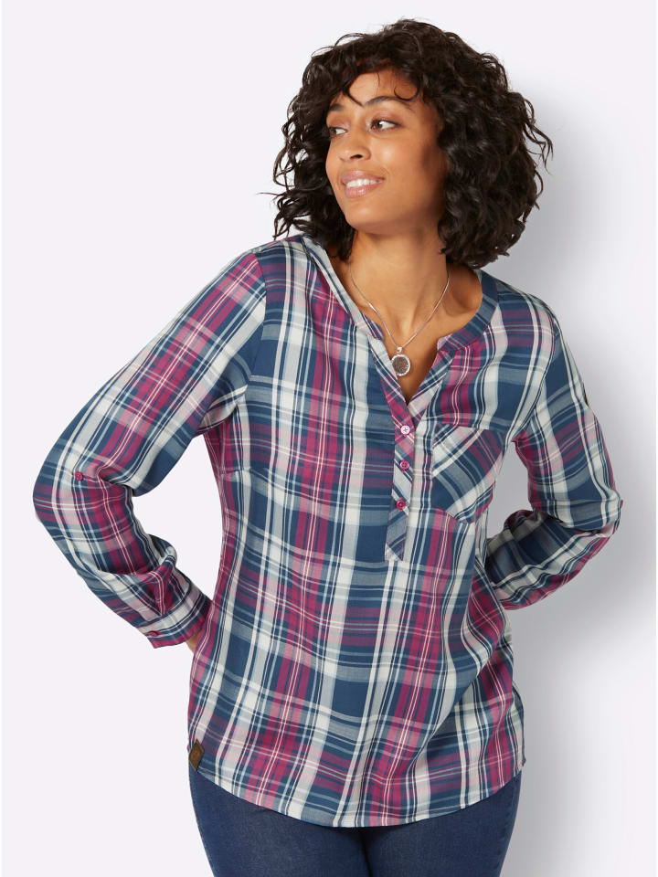 Клетчатая блузка в джинсово-синем цвете с клетчатой клеткой цвета фуксии WITT WEIDEN
Клетчатая блузка в джинсово-синем цвете с клетчатой клеткой цвета фуксии WITT WEIDEN