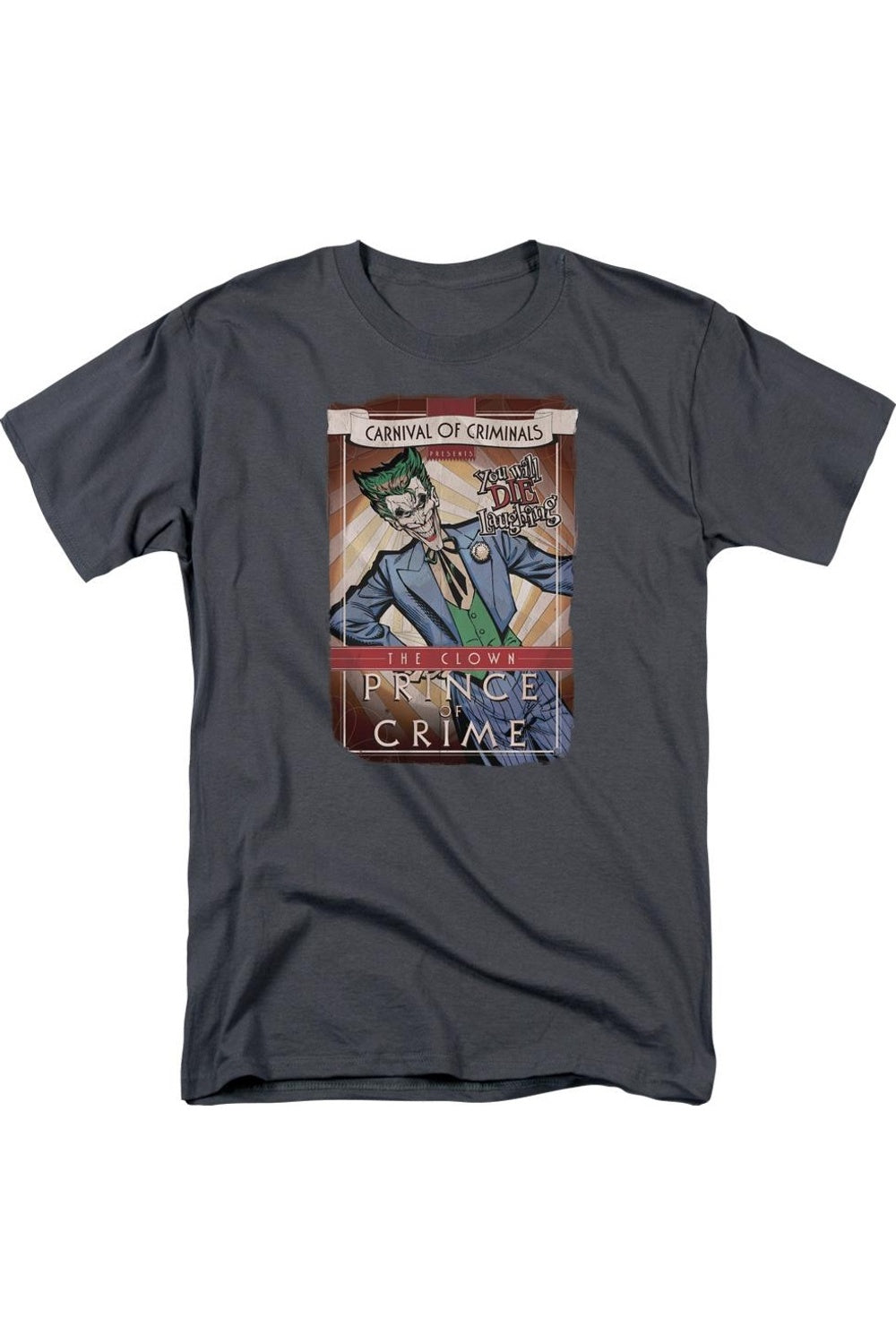 Футболка с коротким рукавом для взрослых с изображением Бэтмена и принца-клоуна Gildan, цвет charcoal
Футболка с коротким рукавом для взрослых с изображением Бэтмена и принца-клоуна Gildan, цвет charcoal