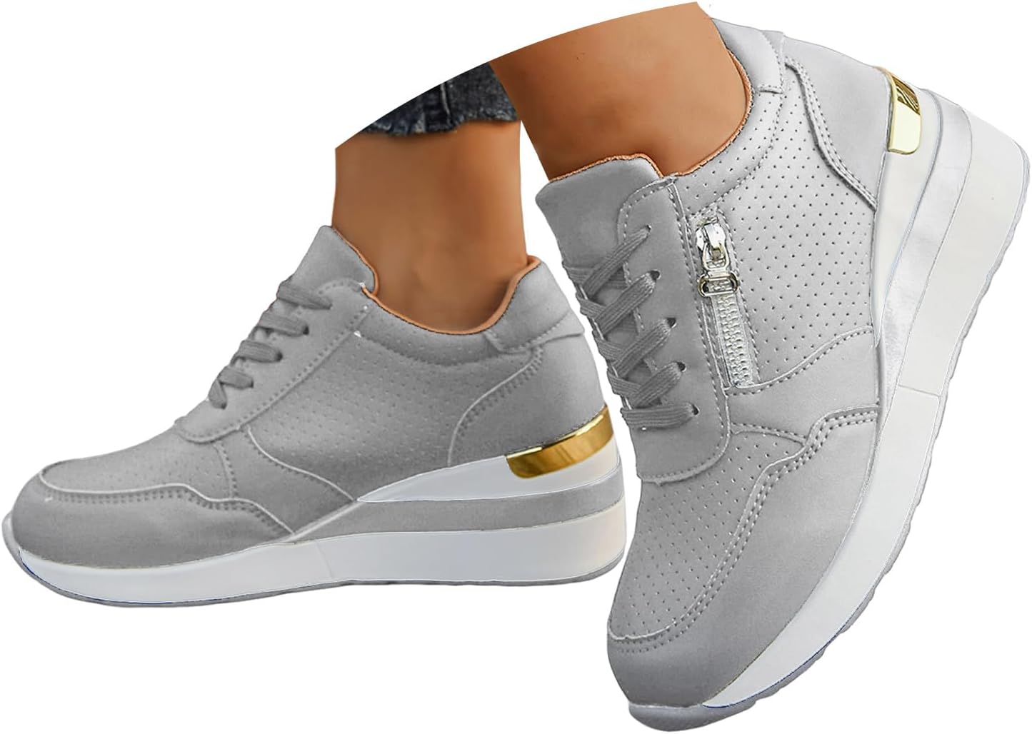 Женские кроссовки на платформе с липучкой Hbeylia, серый
Женские кроссовки на платформе с липучкой Hbeylia, серый