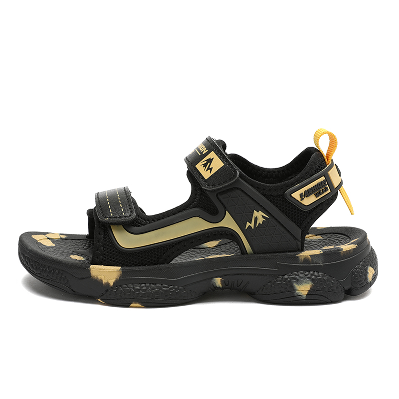 Детские сандалии с нескользящей подошвой SHIBU, черный/золотой
Детские сандалии с нескользящей подошвой SHIBU, черный/золотой