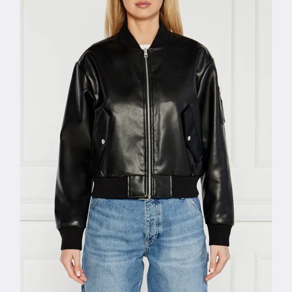 Узкая куртка-бомбер из искусственной кожи Calvin Klein, черный
Узкая куртка-бомбер из искусственной кожи Calvin Klein, черный