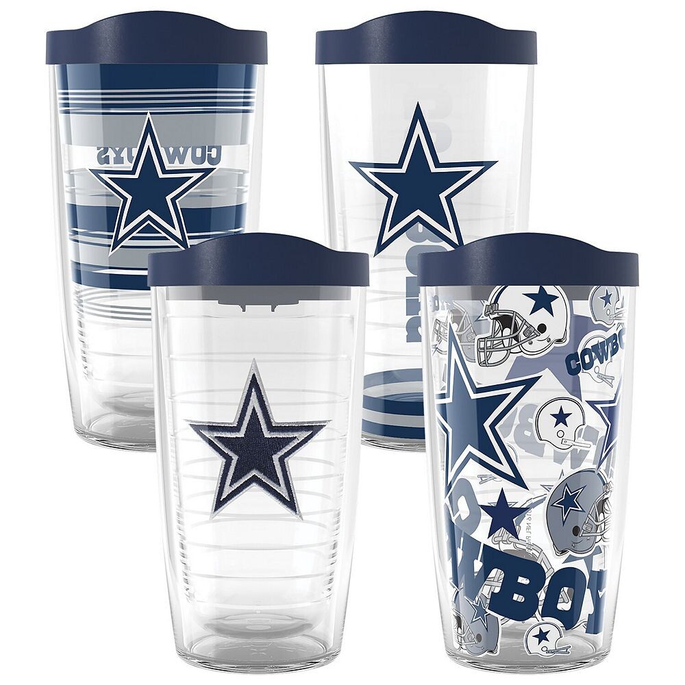 Tervis Dallas Cowboys, четыре упаковки, 16 унций. Классический набор стаканов, цвет Cow Multi
Tervis Dallas Cowboys, четыре упаковки, 16 унций. Классический набор стаканов, цвет Cow Multi