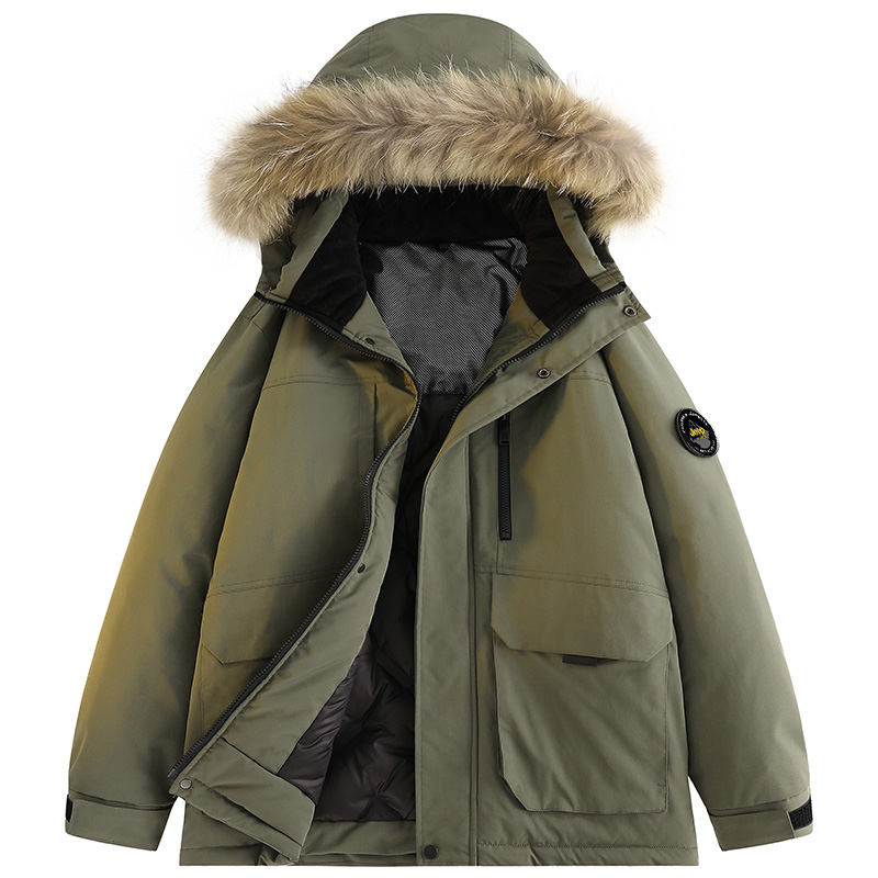 Jeep Унисекс пуховик, Army Green (Detachable Fur Collar)
Jeep Унисекс пуховик, Army Green (Detachable Fur Collar)