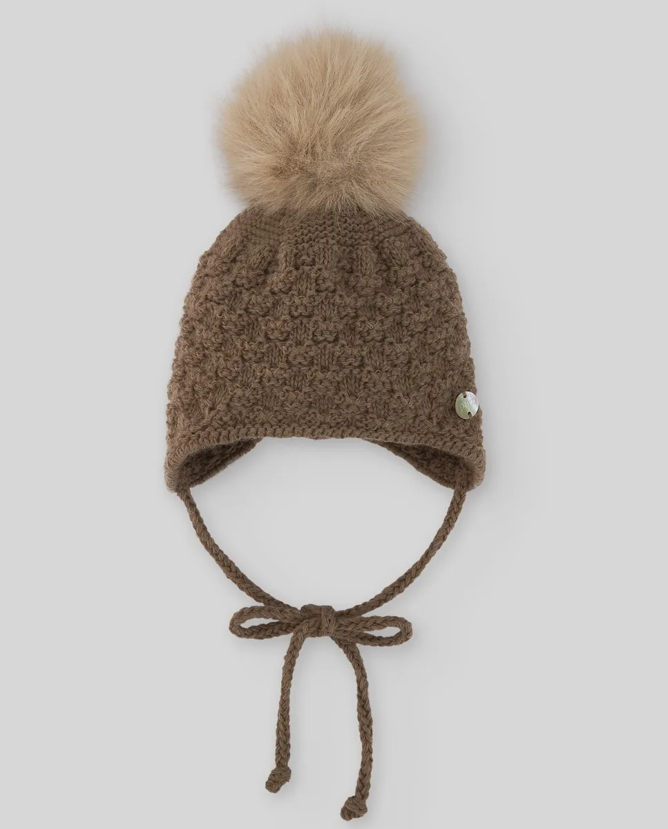 Детская вязаная шапочка с помпоном коллекция Pompon Paz Rodríguez, коричневый
Детская вязаная шапочка с помпоном коллекция Pompon Paz Rodríguez, коричневый