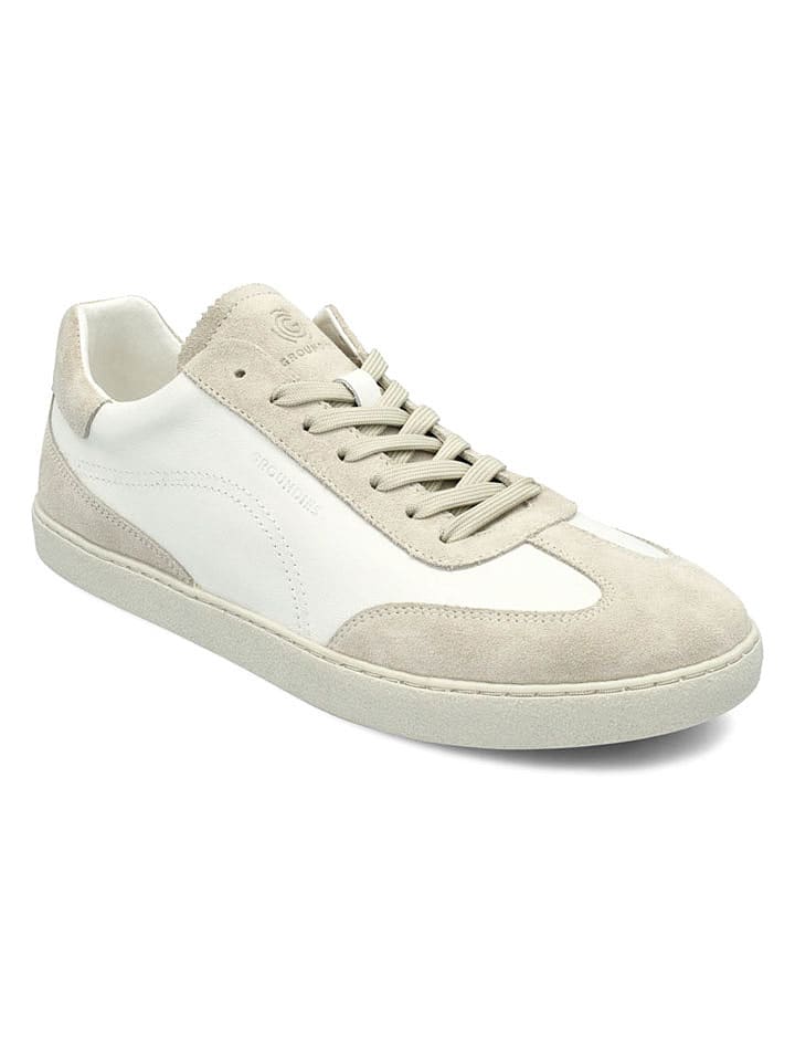 Groundies Кожаные кроссовки "Панама" бежево-белого цвета
Groundies Кожаные кроссовки "Панама" бежево-белого цвета