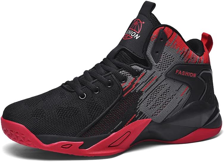 Мужские высокие баскетбольные кроссовки, модные беговые спортивные туфли, дышащие, противоскользящие, для улицы, повседневной прогулки, спортивные баскетбольные кроссовки Cuzudin, черный/красный
Мужские высокие баскетбольные кроссовки, модные беговые спортивные туфли, дышащие, противоскользящие, для улицы, повседневной прогулки, спортивные баскетбольные кроссовки Cuzudin, черный/красный