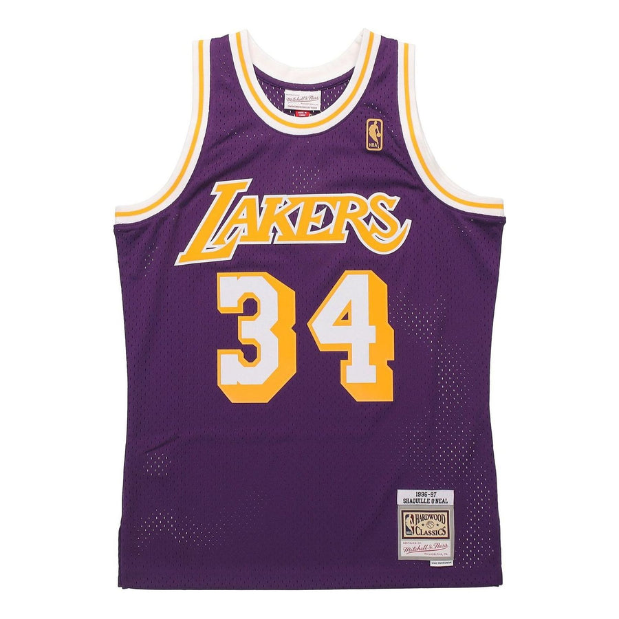 Джерси Mitchell & Ness x NBA Los Angeles Lakers 1996-97 Road Swingman Jersey 'Shaquille O'Neal 34', фиолетовый
Джерси Mitchell & Ness x NBA Los Angeles Lakers 1996-97 Road Swingman Jersey 'Shaquille O'Neal 34', фиолетовый