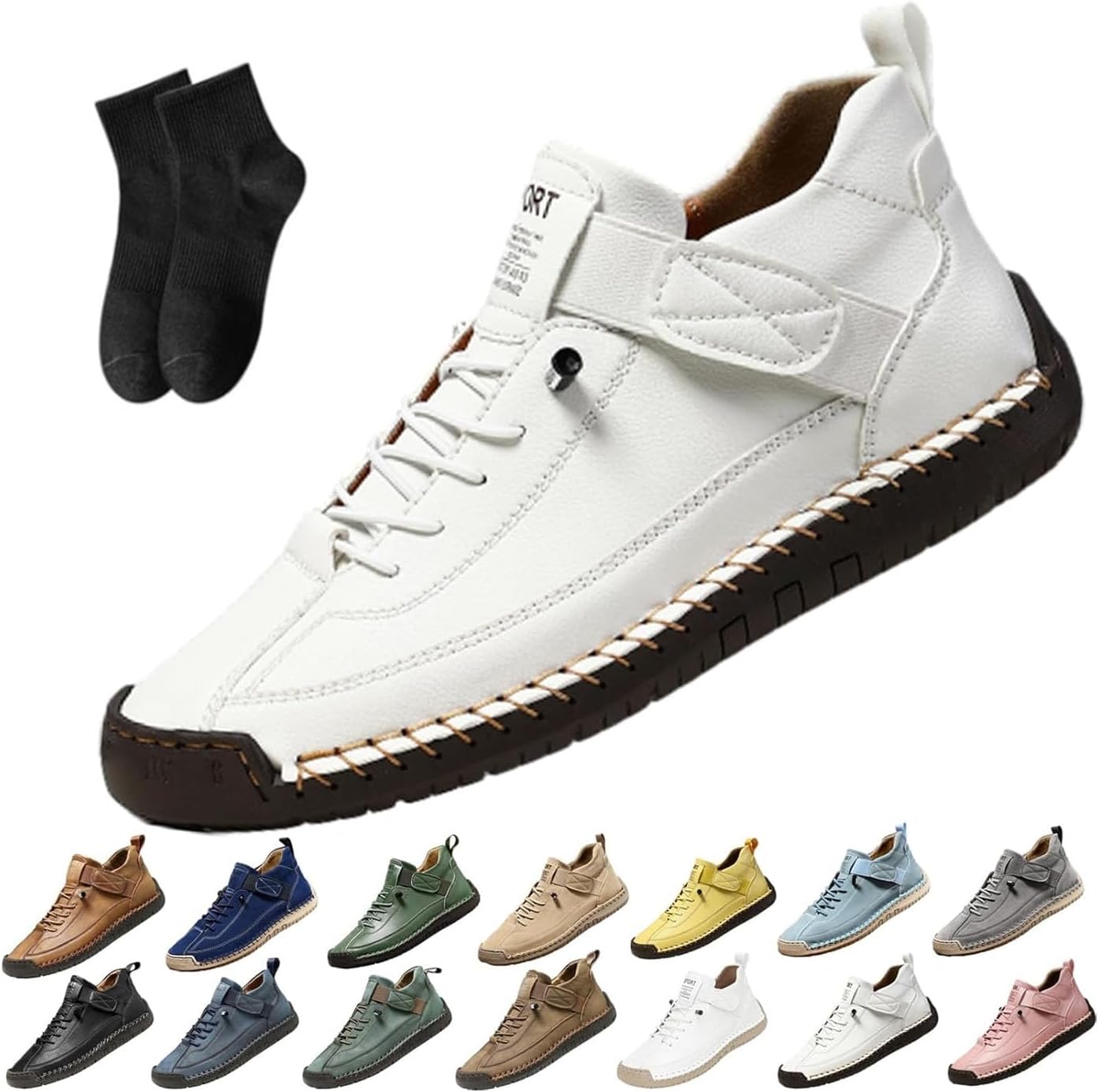 Женские кожаные кроссовки, женская ручная работа кожаные ортопедические удобные туфли - поддержка свода стопы, регулируемые комфортные ортопедические туфли, мягкие удобные слипоны Noworfewer, белый
Женские кожаные кроссовки, женская ручная работа кожаные ортопедические удобные туфли - поддержка свода стопы, регулируемые комфортные ортопедические туфли, мягкие удобные слипоны Noworfewer, белый