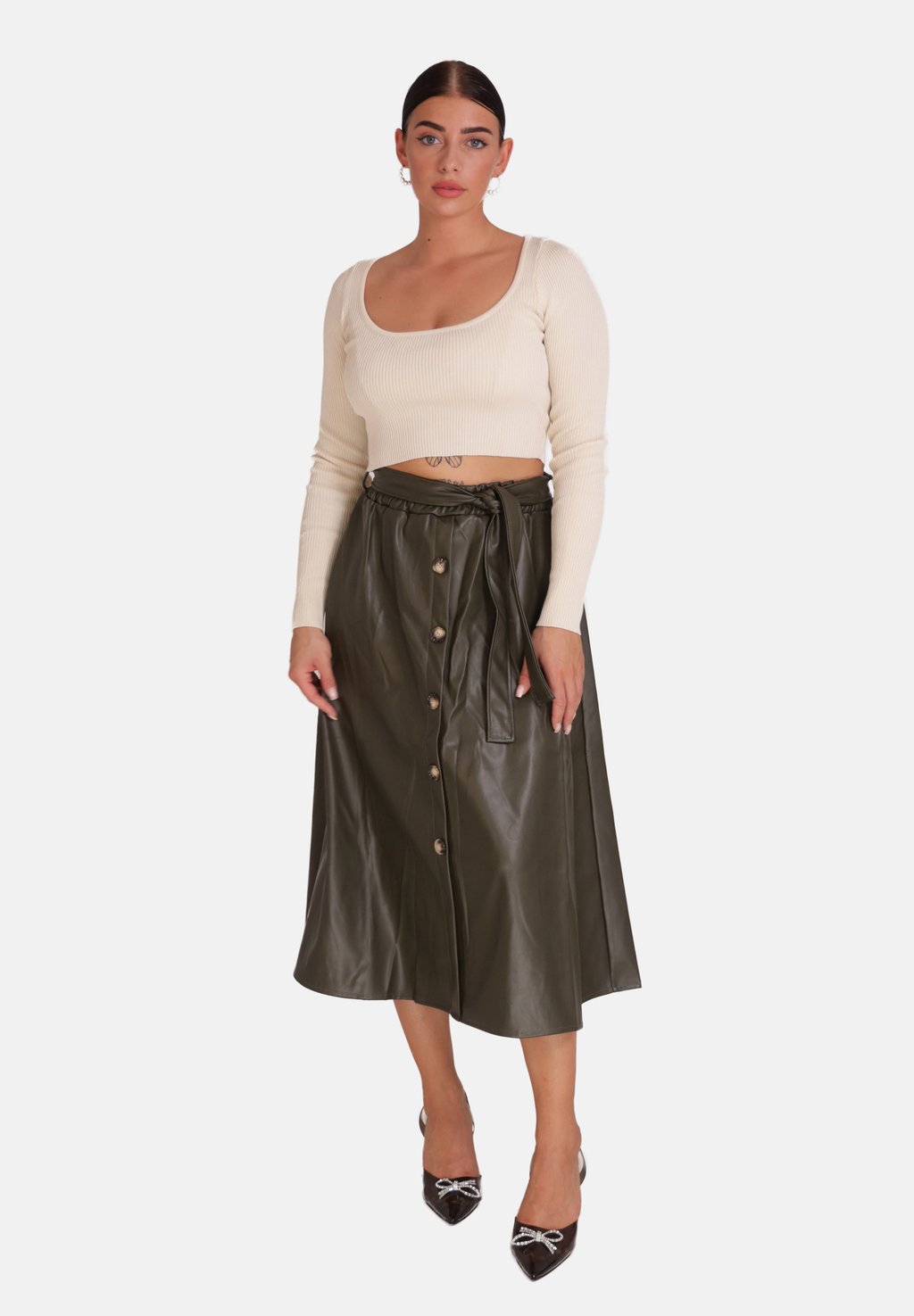 Юбка А-силуэта Elara, хаки
Юбка А-силуэта Elara, хаки