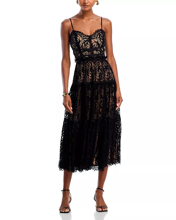 Кружевное коктейльное платье миди - эксклюзив Aqua, черный
Кружевное коктейльное платье миди - эксклюзив Aqua, черный