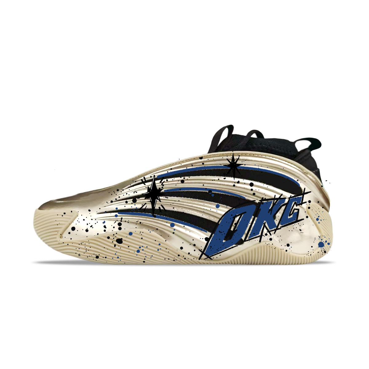 Баскетбольные кроссовки Harden Vol.9 «Cyber Metallic» с амортизацией и износостойкостью, низкие, мужские Adidas, Okc 
Баскетбольные кроссовки Harden Vol.9 «Cyber Metallic» с амортизацией и износостойкостью, низкие, мужские Adidas, Okc