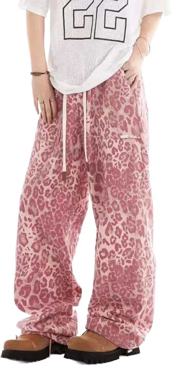 Женские брюки Leopard Vintage Camo с принтом леопарда, широкие джинсы на шнурке
Женские брюки Leopard Vintage Camo с принтом леопарда, широкие джинсы на шнурке