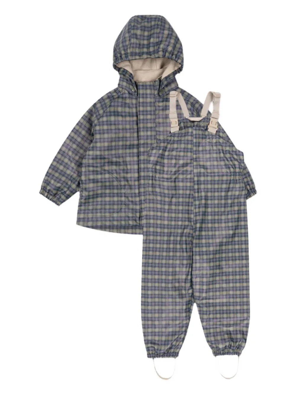 Комплект: куртка с капюшоном в клетку и комбинезон Konges Sløjd, синий
Комплект: куртка с капюшоном в клетку и комбинезон Konges Sløjd, синий