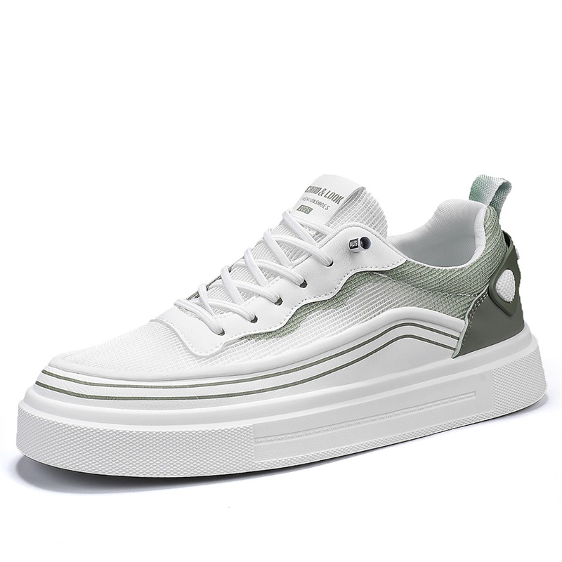 SHOUBA Низкие скейтерские кроссовки мужские бело-серые, цвет White Gray 
SHOUBA Низкие скейтерские кроссовки мужские бело-серые, цвет White Gray