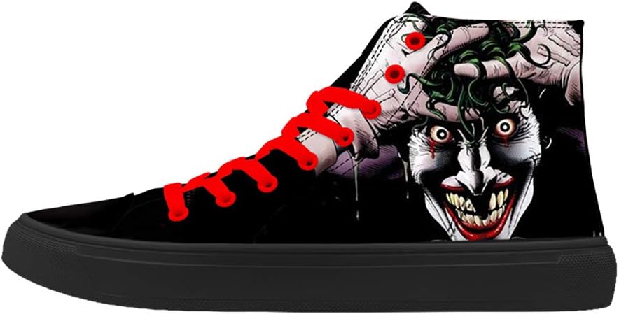 Мужские кеды FIRST DANCE с черепами - высокие панк-рок кроссовки с принтом Джокера - черные стильные кроссовки
Мужские кеды FIRST DANCE с черепами - высокие панк-рок кроссовки с принтом Джокера - черные стильные кроссовки