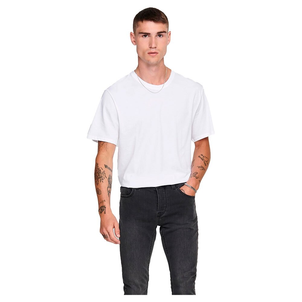 Футболка с коротким рукавом Only & Sons Matt Life Longy, белый 
Футболка с коротким рукавом Only & Sons Matt Life Longy, белый