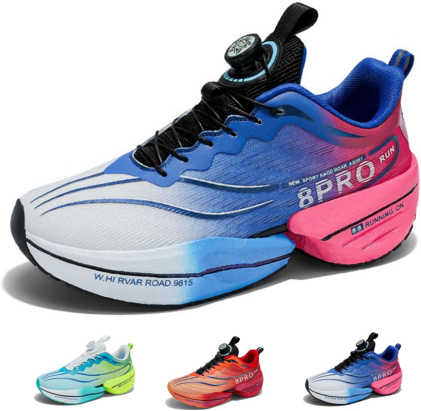 Мужские беговые кроссовки для марафона с карбоновой пластиной, толстой амортизирующей подошвой, профессиональные, дышащие, легкие спортивные кеды Macefil, синий/розовый
Мужские беговые кроссовки для марафона с карбоновой пластиной, толстой амортизирующей подошвой, профессиональные, дышащие, легкие спортивные кеды Macefil, синий/розовый