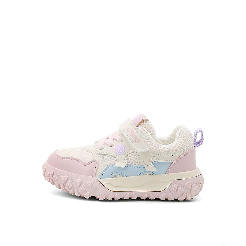 Детские кроссовки для дошкольников Jeep, бежевый/розовый 
Детские кроссовки для дошкольников Jeep, бежевый/розовый