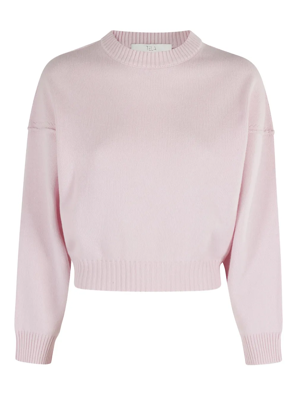 Укороченный свитер с круглым вырезом Tela, розовый
Укороченный свитер с круглым вырезом Tela, розовый