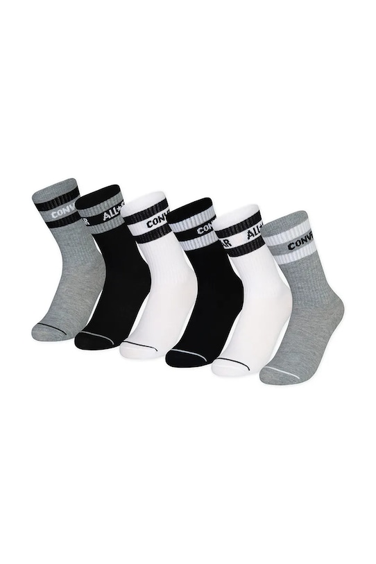 Детские носки 6 пар Converse, серый 
Детские носки 6 пар Converse, серый