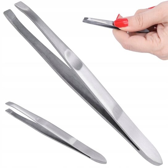 Точный стальной пинцет для бровей, 9 см., inna
Точный стальной пинцет для бровей, 9 см., inna