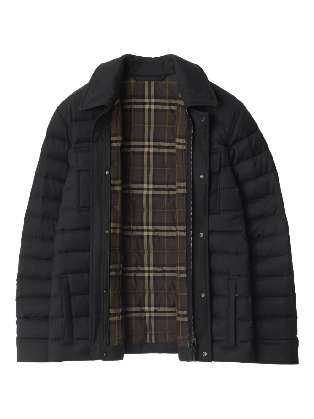 Пуховик на молнии Burberry, черный
Пуховик на молнии Burberry, черный