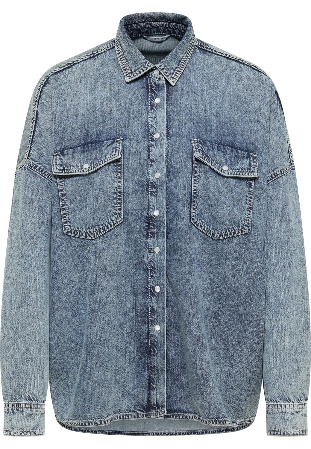 MUSTANG Рубашка 'Ruby' в сером цвете
MUSTANG Рубашка 'Ruby' в сером цвете