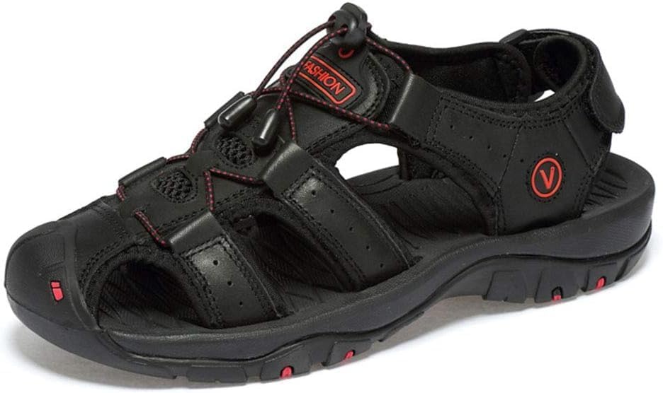 Летние пляжные сандалии Asifn для мужчин, кожаные римские, с увеличенным размером, черный
Летние пляжные сандалии Asifn для мужчин, кожаные римские, с увеличенным размером, черный