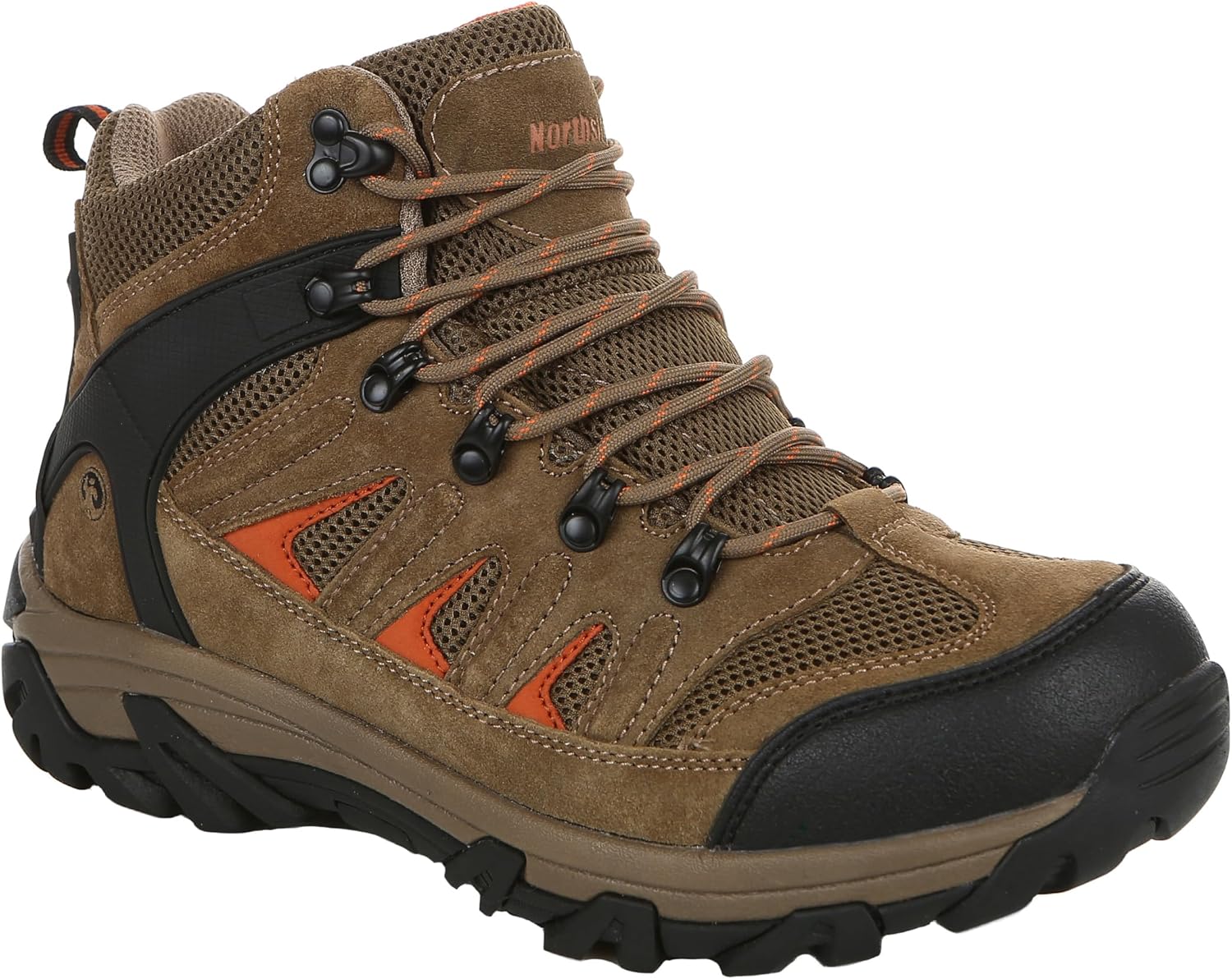 Мужские походные ботинки Northside Camano Ridge Mid - Верх из замши и сетки, амортизирующая стелька с эффектом снижения усталости, прессованная EVA-средняя подошва, водонепроницаемая резиновая подошва с протектором, оранжевый/коричневый
Мужские походные ботинки Northside Camano Ridge Mid - Верх из замши и сетки, амортизирующая стелька с эффектом снижения усталости, прессованная EVA-средняя подошва, водонепроницаемая резиновая подошва с протектором, оранжевый/коричневый
