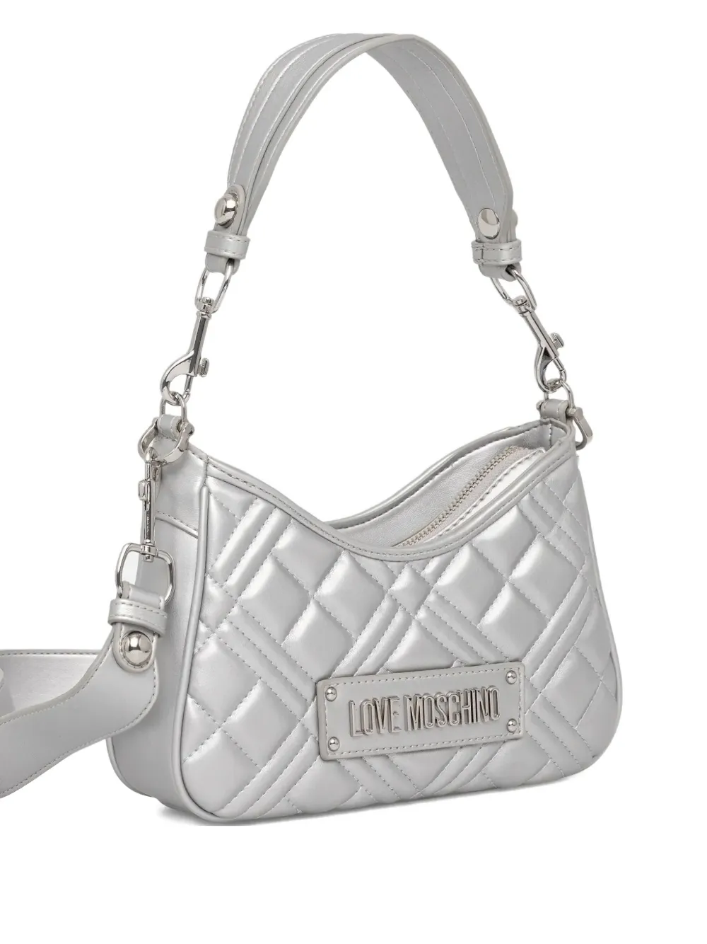 Сумка на плечо с логотипом Love Moschino, серебристый
Сумка на плечо с логотипом Love Moschino, серебристый