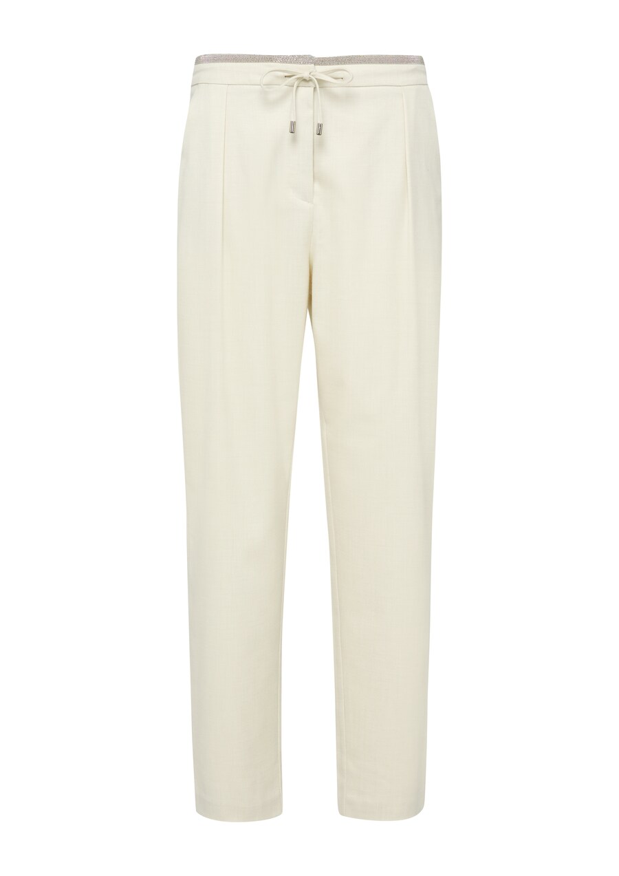 Свободные брюки со складками спереди COMMA, экрю
Свободные брюки со складками спереди COMMA, экрю