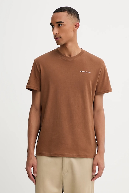 Хлопковая футболка Tommy Jeans, коричневый
Хлопковая футболка Tommy Jeans, коричневый
