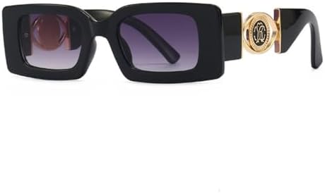 Прямоугольные солнцезащитные очки для женщин и мужчин в винтажном стиле, черные женские солнцезащитные очки, мужские очки с защитой от УФ-излучения UV400 MTZJH, Gradient Gray
Прямоугольные солнцезащитные очки для женщин и мужчин в винтажном стиле, черные женские солнцезащитные очки, мужские очки с защитой от УФ-излучения UV400 MTZJH, Gradient Gray