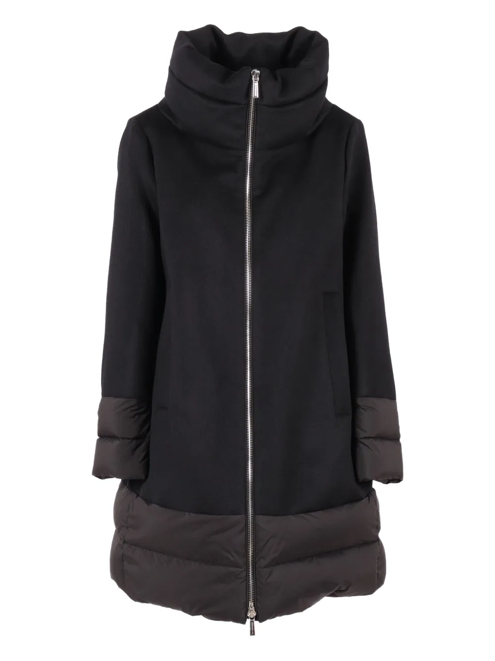 Стеганое однобортное пальто из смеси шерсти и кашемира Moorer, черный
Стеганое однобортное пальто из смеси шерсти и кашемира Moorer, черный