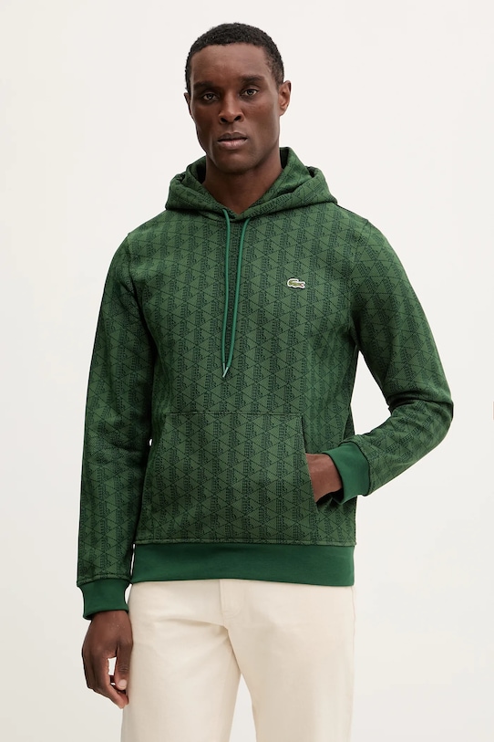 Хлопковая толстовка Lacoste, зеленый
Хлопковая толстовка Lacoste, зеленый