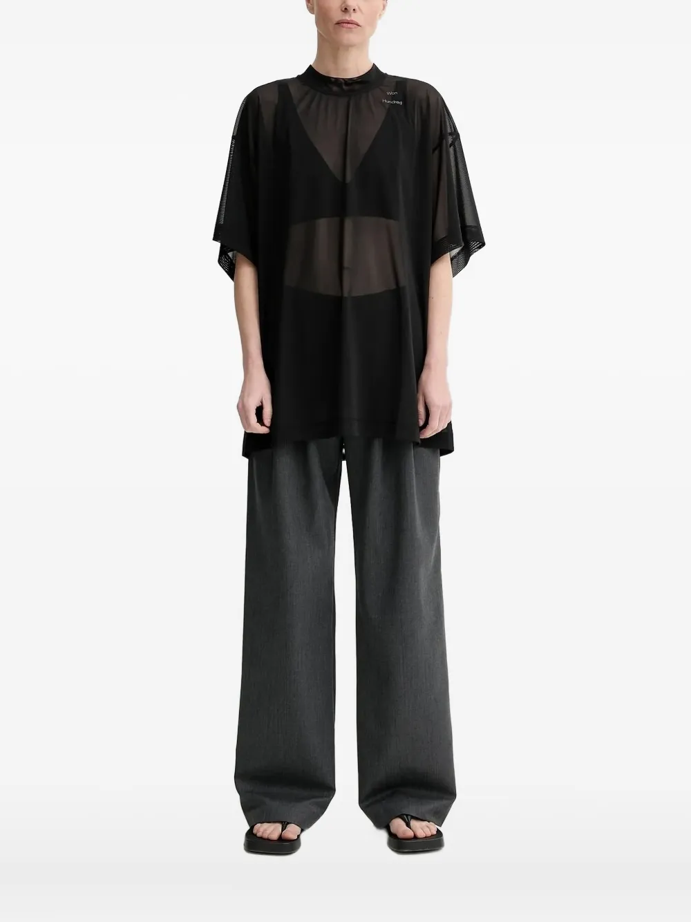 Топ с высоким воротником Won Hundred, черный
Топ с высоким воротником Won Hundred, черный