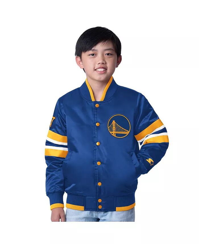 Куртка Royal Golden State Warriors Scout Varsity на кнопках для больших мальчиков и девочек Starter
Куртка Royal Golden State Warriors Scout Varsity на кнопках для больших мальчиков и девочек Starter